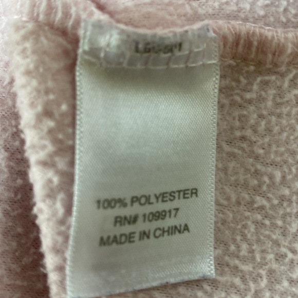 Pajamagram Pink, White & Gray Stripe, Satin Trim Woman’s Size Large Pajama Set. - Picture 8 of 11